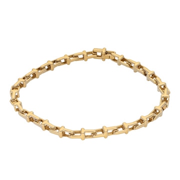 ティファニー Tナロー チェーン ブレスレット ゴールド K18イエローゴールド YG レディース ジュエリー 【中古】【jewelry】