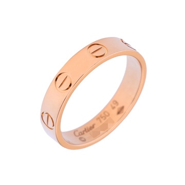 カルティエ ミニラブリング #49 ゴールド K18ピンクゴールド PG レディース ジュエリー 【中古】【jewelry】