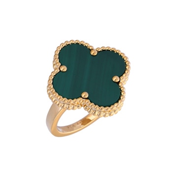 ヴァン クリーフ&アーペル マジックアルハンブラ リング #47 イエロー K18イエローゴールド YG レディース ジュエリー 【中古】【jewelry】