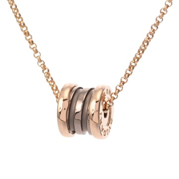 ブルガリ B-ZERO1 ローマ ネックレス ゴールド K18ピンクゴールド PG/メタル レディース ジュエリー 【中古】【jewelry】