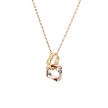 カルティエ トリニティ クッションネックレス ゴールド K18YG/WG/PG レディース ジュエリー 【中古】【jewelry】