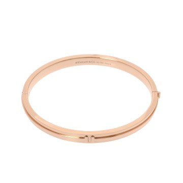 ティファニー T-TWO ヒンジ ブレスレット ゴールド K18ピンクゴールド PG レディース ジュエリー 【中古】【jewelry】