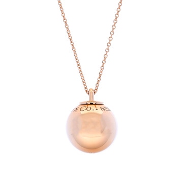 ティファニー ハードウェア ボール ネックレス ピンク K18ピンクゴールド PG レディース ジュエリー 【中古】【jewelry】