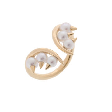 タサキ デインジャープラスリング パール #12 ゴールド K18イエローゴールド YG/パール レディース ジュエリー 【中古】【jewelry】