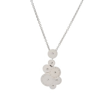 ブルガリ チクラディ ネックレス シルバー K18ホワイトゴールド WG レディース ジュエリー 【中古】【jewelry】