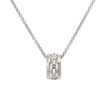 ブルガリ パレンテシ ネックレス シルバー K18ホワイトゴールド WG レディース ジュエリー 【中古】【jewelry】