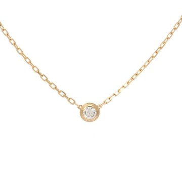 カルティエ ダムール ネックレス SM 一粒ダイヤ ゴールド K18イエローゴールド YG レディース ジュエリー 【中古】【jewelry】