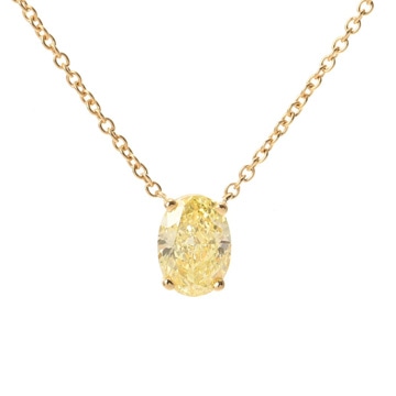 ティファニー 一粒ダイヤ オーバルダイヤ0.84ct SI1-ME ゴールド K18イエローゴールド YG レディース ジュエリー 【中古】【jewelry】