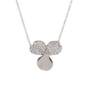 ティファニー ペーパーフラワー ダイヤ シルバー Pt950プラチナ レディース ジュエリー 【中古】【jewelry】