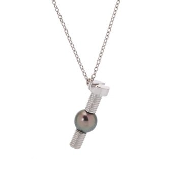 タサキ 黒蝶真珠 MIHARA YASUHIRO ホワイト K18イエローゴールド YG レディース ジュエリー 【中古】【jewelry】