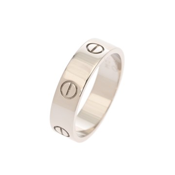 カルティエ ラブリング #64 シルバー K18ホワイトゴールド WG ユニセックス ジュエリー 【中古】【jewelry】