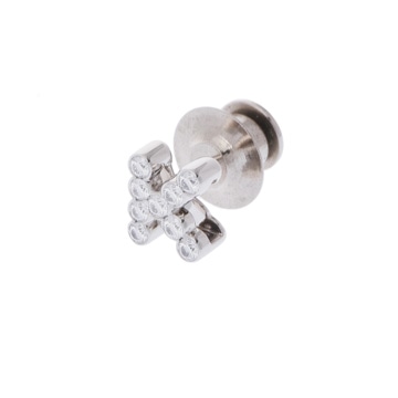 ギメル イニシャル K ダイヤ0.362ct シルバー Pt950プラチナ ユニセックス ジュエリー 【中古】【jewelry】