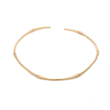 ジョンハーディー バンブーモチーフ 6Pダイヤ ゴールド K18イエローゴールド YG レディース ジュエリー 【中古】【jewelry】