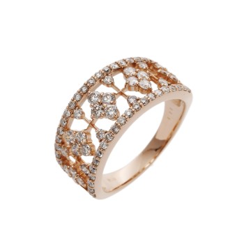 ノーブランド ダイヤ1.11ct デザインリング ゴールド K18イエローゴールド YG レディース ジュエリー 【中古】【jewelry】