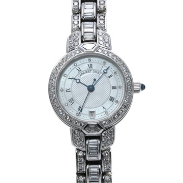 ブレゲ 8421 ブレスバゲットダイヤ シェル メンズ 時計 【中古】【wristwatch】
