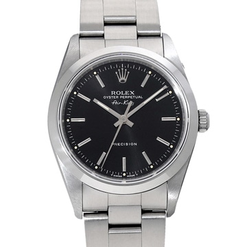 ロレックス エアキング 14000 ブラック ユニセックス 時計 【中古】【wristwatch】