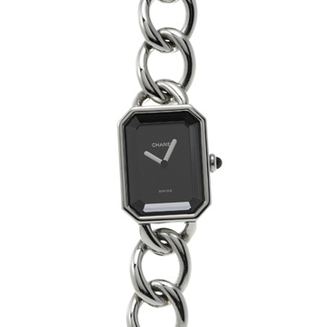 シャネル プルミエール L H0452 ブラック レディース 時計 【中古】【wristwatch】