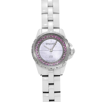 シャネル J12 XS 19MM H5512 ピンクシェル/ピンクサファイア レディース 時計 【中古】【wristwatch】