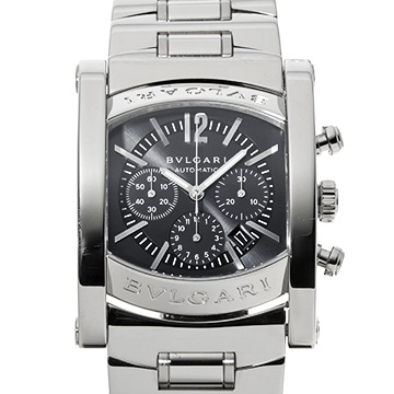 ブルガリ アショーマ クロノグラフ AA44SCH ブルーグレー メンズ 時計 【中古】【wristwatch】