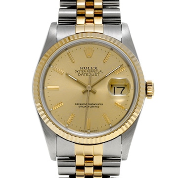 ロレックス デイトジャスト 36 16233 シャンパン メンズ 時計 【中古】【wristwatch】