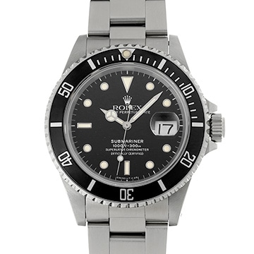 ロレックス サブマリーナ デイト 16610 ブラック メンズ 時計 【中古】【wristwatch】