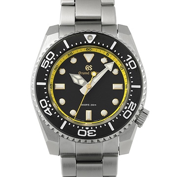 グランドセイコー スポーツコレクション 9Fクォーツ タフGS ダイバーズ SBGX339 ブラック メンズ 時計 【中古】【wristwatch】