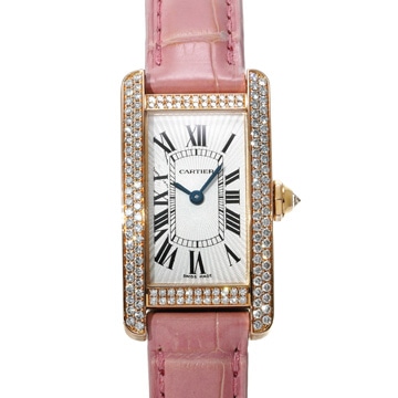 カルティエ タンクアメリカン SM WB704651 シルバー レディース 時計 【中古】【wristwatch】