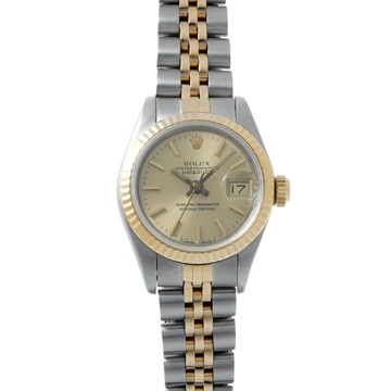 ロレックス デイトジャスト 69173 シャンパン レディース 時計 【中古】【wristwatch】