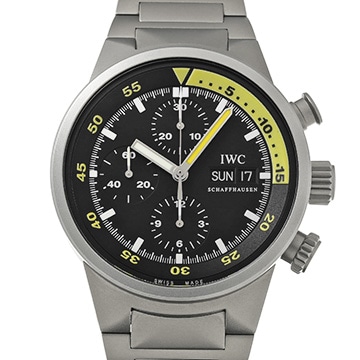 IWC アクアタイマー クロノグラフ IW371903 ブラック メンズ 時計 【中古】【wristwatch】