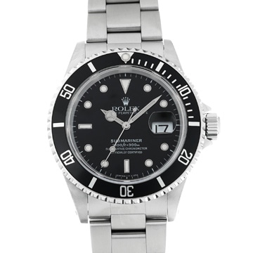 ロレックス サブマリーナ 16610 ブラック メンズ 時計 【中古】【wristwatch】