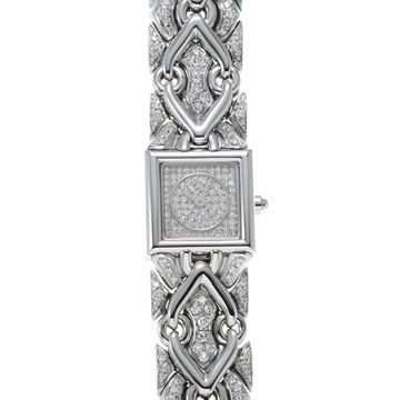 ブルガリ ミニトリカ ダイヤ文字盤 ダイヤブレスレット BJ07 ダイヤモンド レディース 時計 【中古】【wristwatch】