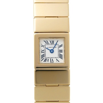 カルティエ タンクランゴ W15107K6 アイボリー レディース 時計 【中古】【wristwatch】