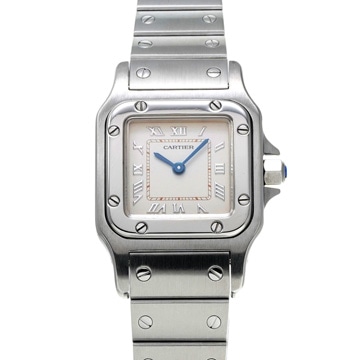 カルティエ サントスガルベ SM W20024D6 アイボリー レディース 時計 【中古】【wristwatch】