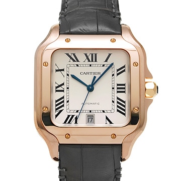 カルティエ サントス ドゥ カルティエ LM WGSA0011 シルバー メンズ 時計 【中古】【wristwatch】