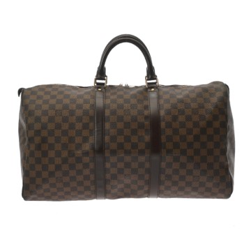ルイ ヴィトン ダミエ キーポル 50 ブラウン N41427 ダミエキャンバス ユニセックス バッグ 【中古】【bag】
