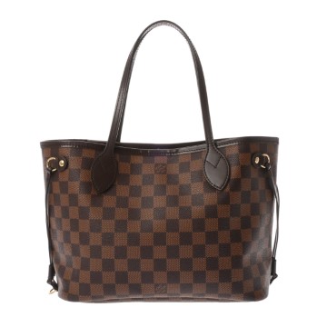 ルイ ヴィトン ダミエ ネヴァーフル PM ブラウン N41359 ダミエキャンバス レディース バッグ 【中古】【bag】