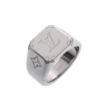 ルイ ヴィトン シグネットリング #L シルバー M00625 メタル メンズ ジュエリー 【中古】【jewelry】