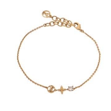 ルイ ヴィトン ブレスレット プティルイ ゴールド M00374 メタル/ストラス レディース ジュエリー 【中古】【jewelry】