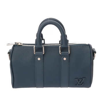 ルイ ヴィトン アエログラム キーポル XS ブルー M81003 レザー メンズ バッグ 【中古】【bag】