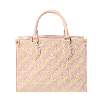 ルイ ヴィトン モノグラムアンプラント オンザゴー PM ライトピンク M46168 レザー レディース バッグ 【中古】【bag】