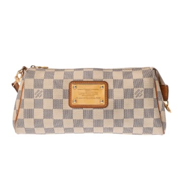 ルイ ヴィトン ダミエアズール エヴァ ホワイト N55214 ダミエキャンバス レディース バッグ 【中古】【bag】
