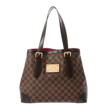 ルイ ヴィトン ダミエ ハムステッド MM ブラウン N51204 ダミエキャンバス レディース バッグ 【中古】【bag】