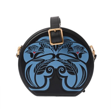 ルイ ヴィトン プティポワットシャポー ブラック/ブルー M52341 カーフ レディース バッグ 【中古】【bag】