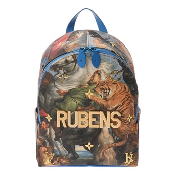 ルイ ヴィトン マスターズコレクション パームスプリングス ルーベンス ブルー M43335 レザー レディース バッグ 【中古】【bag】