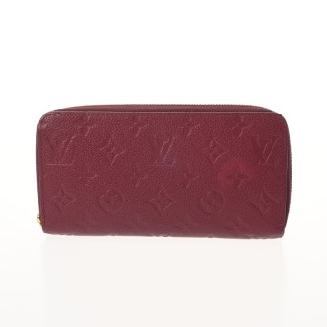 ルイ ヴィトン モノグラムアンプラント ジッピーウォレット オロール M60549 レザー レディース 財布 【中古】【purse】