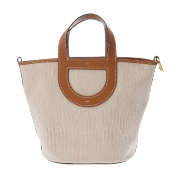 エルメス インザループ 23 エクリュ/ゴールド トワルアッシュ/ヴォースイフト レディース バッグ 【未使用】【bag】