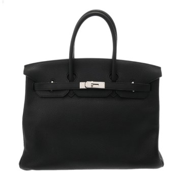 エルメス バーキン 35 ブラック トゴ ユニセックス バッグ 【中古】【bag】