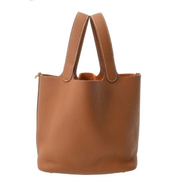 エルメス ピコタン ロック MM ゴールド トリヨンクレマンス レディース バッグ 【中古】【bag】