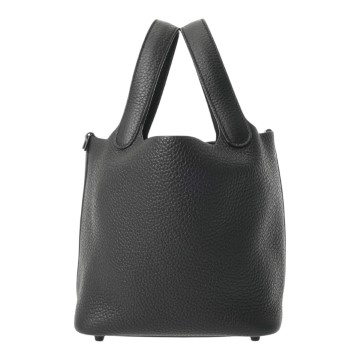 エルメス ピコタン ロック PM モノクローム ブラック トリヨンクレマンス レディース バッグ 【中古】【bag】
