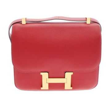 エルメス コンスタンス3 24 ルージュカザック ヴォーエプソン レディース バッグ 【中古】【bag】